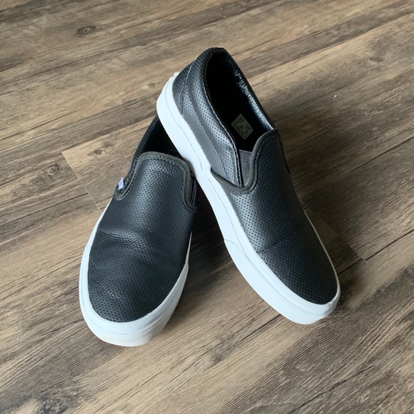 Vans Shoes - Vans Leather Slip-Ons